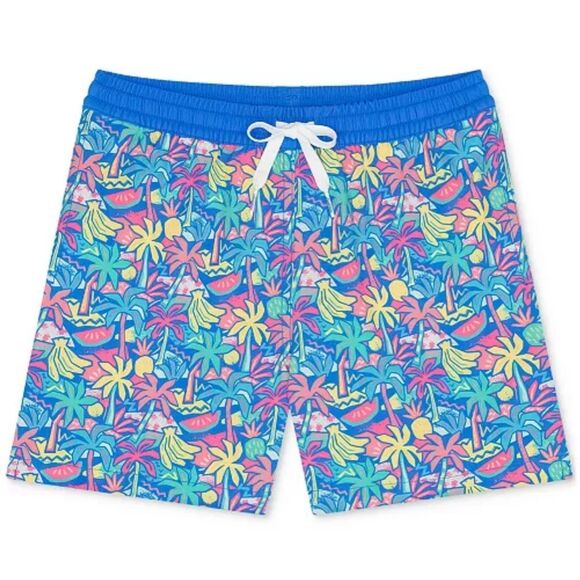 Chubbies NWT Big Boys Youth The Tropical Bunches Classic Swim Trunks Multicolor - Picture 1 of 4